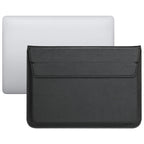 PU Leather Ultra-thin Envelope Bag Laptop Bag with Stand Function, For MacBook Air / Pro 15 inch For MacBook Air Pro 15 inch Black