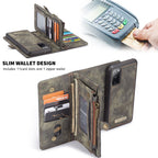 CaseMe 008 Detachable Multifunctional Horizontal Flip Leather Case with Holder & Card Slot & Zipper Wallet & Photo Frame, For Samsung Galaxy S20 FE