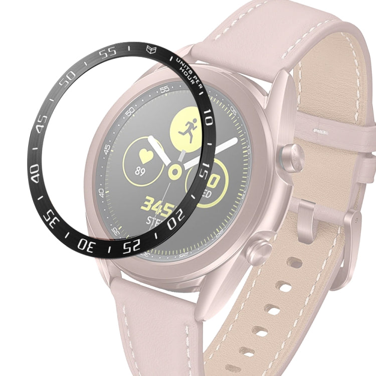 Smart Watch Steel Bezel Ring, A Version, For Samsung Galaxy Watch 3 41mm, For Samsung Galaxy Watch 3 45mm For Samsung Galaxy Watch 3 41mm Black Ring White Letter