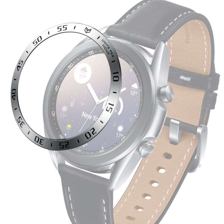 Smart Watch Steel Bezel Ring, A Version – Durable Build, Easy to Use, For Samsung Galaxy Watch 3 41mm, For Samsung Galaxy Watch 3 45mm For Samsung Galaxy Watch 3 41mm Silver Ring Black Letter