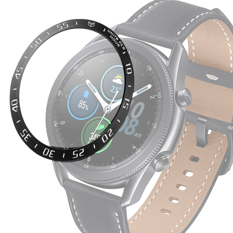 Smart Watch Steel Bezel Ring, A Version – Durable Build, Easy to Use, For Samsung Galaxy Watch 3 41mm, For Samsung Galaxy Watch 3 45mm For Samsung Galaxy Watch 3 45mm Black Ring White Letter