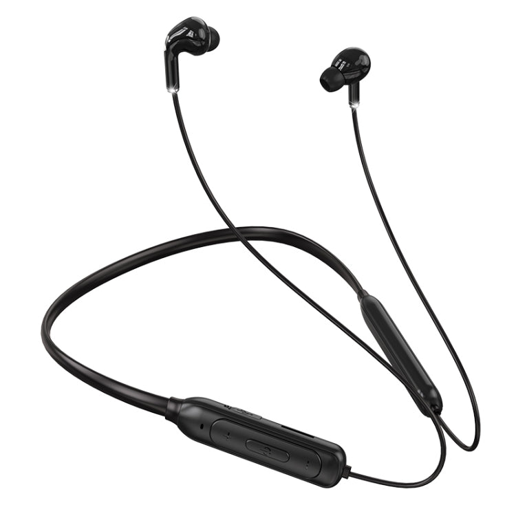 M60 Bluetooth Earphones – 8D Surround Sound Wireless Neck-mounted 5.1 Bluetooth Earphone Support... Black