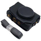 Retro Leather Full Body Camera Cover Bag with Strap, For Canon PowerShot SX710 HS / SX700 HS, For Canon PowerShot G10 / G11 / G12