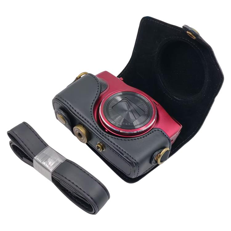 Retro Leather Full Body Camera Cover Bag with Strap, For Canon PowerShot SX710 HS / SX700 HS, For Canon PowerShot G10 / G11 / G12