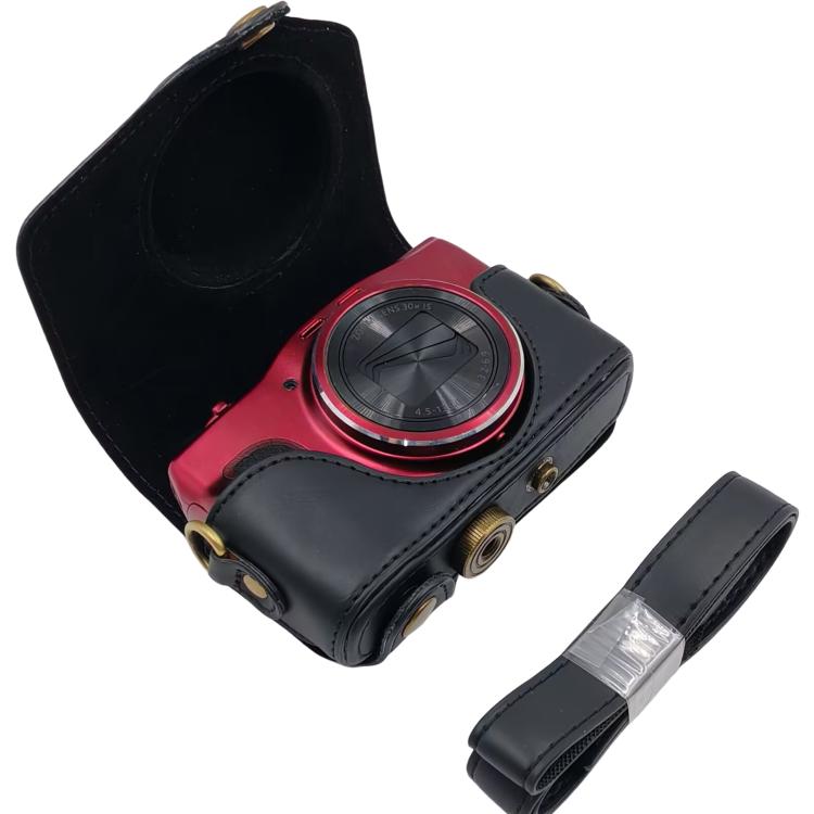 Retro Leather Full Body Camera Cover Bag with Strap, For Canon PowerShot SX710 HS / SX700 HS, For Canon PowerShot G10 / G11 / G12