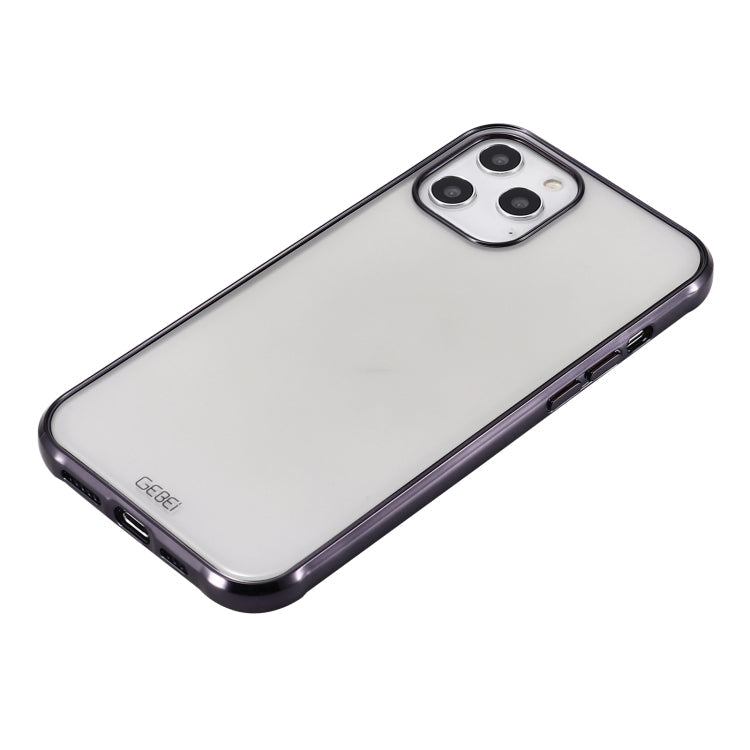 GEBEI Plating TPU Shockproof Protective Case, For iPhone 12 / 12 Pro, For iPhone 12 Pro Max