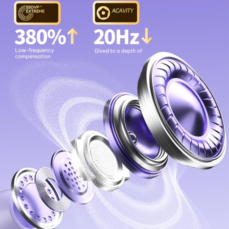 Q61 Intelligent Noise Reduction Bluetooth 5.4 Wireless TWS Earphones