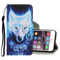 Case – Leather (iPhone 6 Plus) #7 For iPhone 6 Plus & 6s Plus Rose Wolf