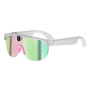 Gradient Pink Lenses White Frame