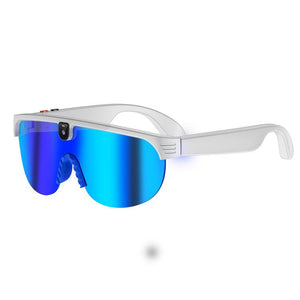 Gradient Blue Lenses White Frame