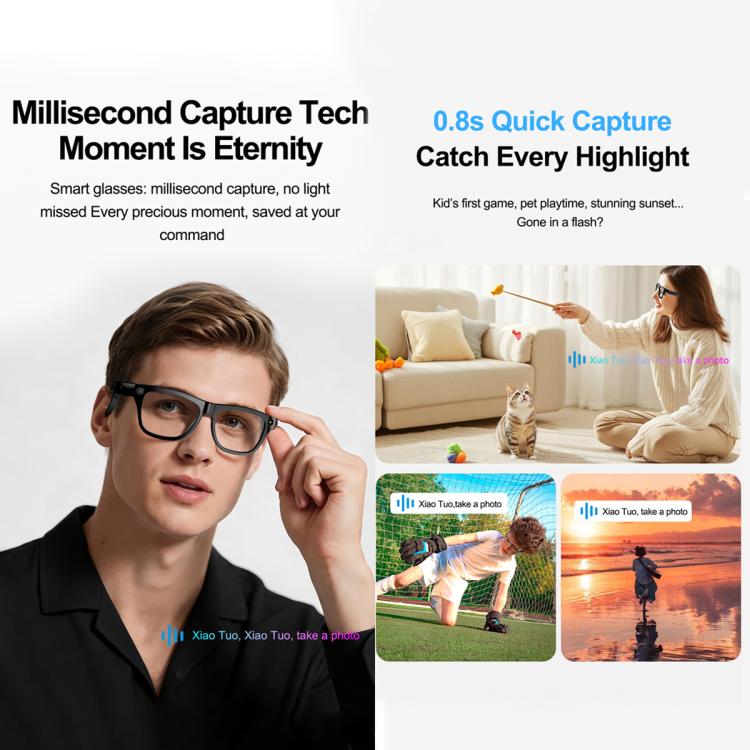XK One Mac 8MP Voice Touch Control Smart Color Changing Lenses AI Smart Glasses