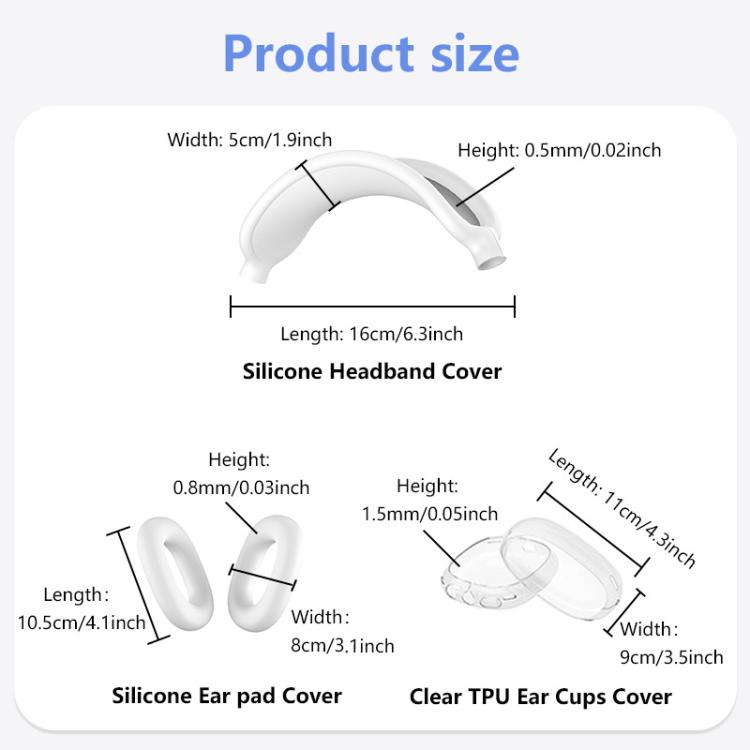 XDcase 3 in 1 Silicone Headset Protective Case – Waterproof, Anti-Scratch, For Apple AirPods Max / Max 2
