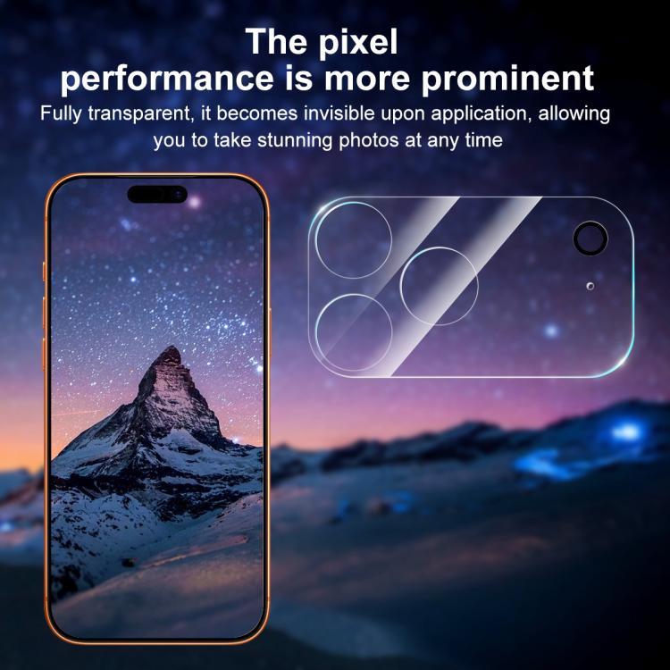 XDcase 5pcs Transparent Integrated Tempered Glass Camera Film, For iPhone 17 Pro Max, For iPhone 17 Pro, For iPhone 17, For iPhone Air