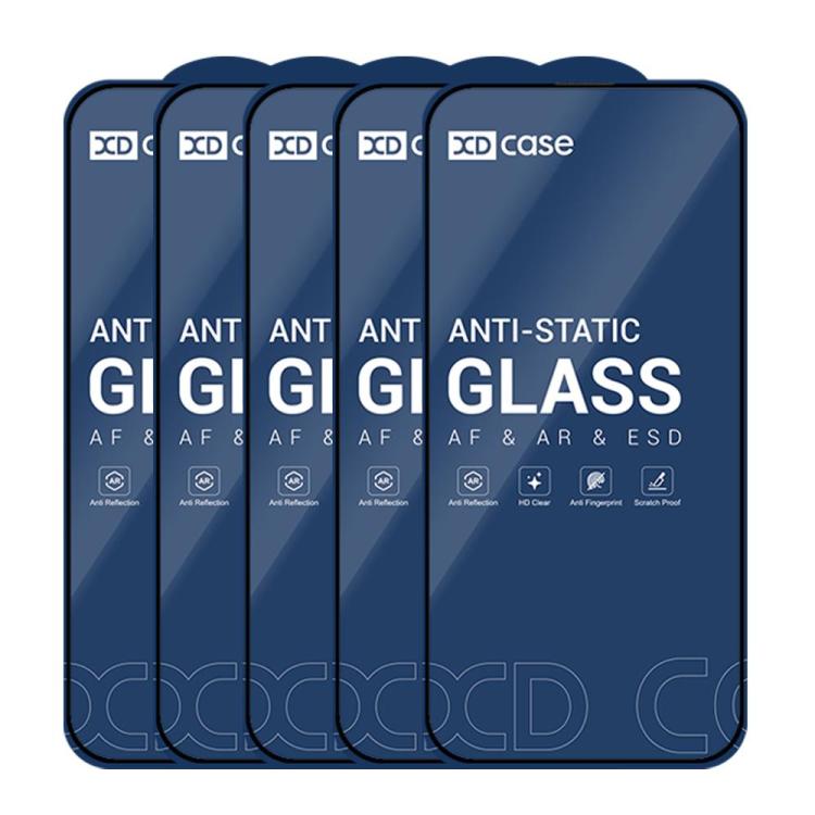 XDcase 5pcs / Pack Silk Screen Printed HD Tempered Glass Film, For iPhone 17e / 16e, For iPhone 17 Pro Max, For iPhone 17 Pro, For iPhone 17, For iPhone Air, For iPhone 16 Pro Max, For iPhone 16 Pro, For iPhone 16 Plus, For iPhone 16                   ...