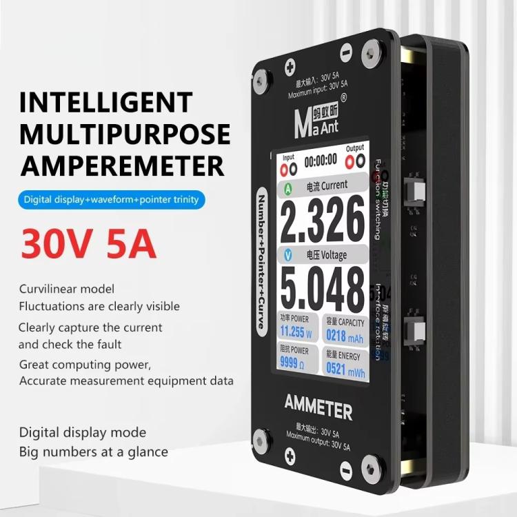 MaAnt DL-02 Intelligent Number Pointer Curve Ammeter, MaAnt DL-02