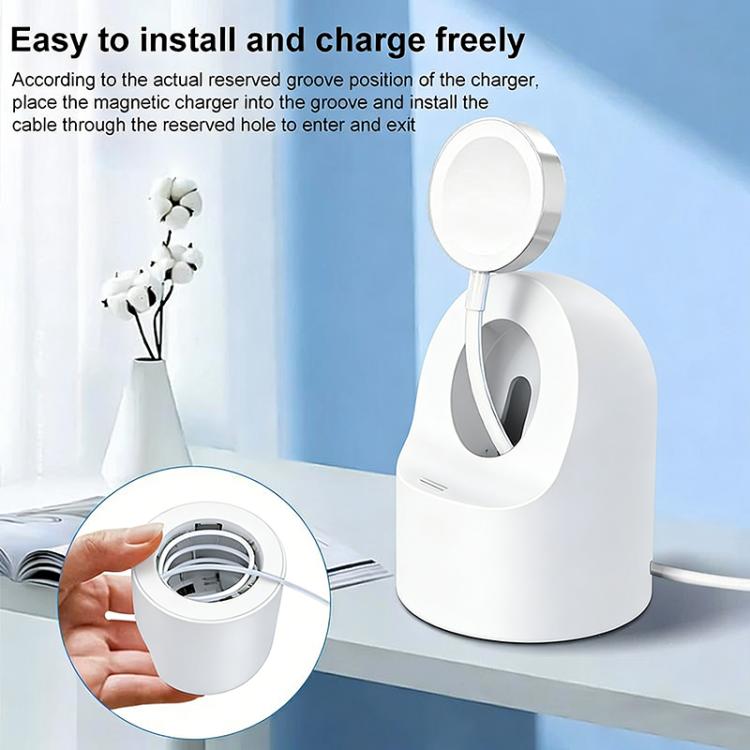 xDfind For Apple Watch Smart Watch Silicone Charging Holder and USB Charger Set, Silicone+USB (White), Silicone+USB (Black)