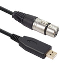 US18 USB to XLR Female Microphone Recording Cable, 3m 3m