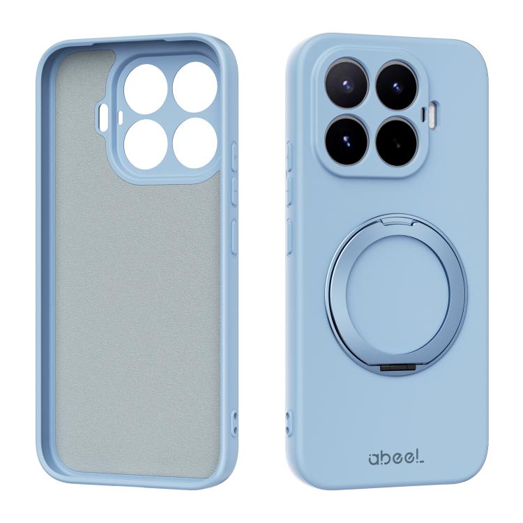ABEEL Skin-friendly Feel Magnetic Liquid Silicone Phone Case with Holder – Magnetic, For Xiaomi 17T Pro 5G, For Xiaomi 17T 5G, For Xiaomi 17 Ultra, For Xiaomi 17 Pro Max For Xiaomi 17T 5G Sky Blue
