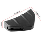 4 PCS Car General Shark Fin Rear Spoiler Bumper Chassis Decoration, Black