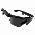 W640 8MP Cycling Smart AI Sports Glasses, Six-axis Image Stabilization, Wi-Fi, Touch Control, Dual Mic Noise Reduction, AI Translation Black Lenses Black Frame