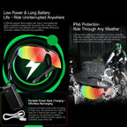 W640 8MP Cycling Smart AI Sports Glasses, Six-axis Image Stabilization, Wi-Fi, Touch Control, Dual Mic Noise Reduction, AI Translation