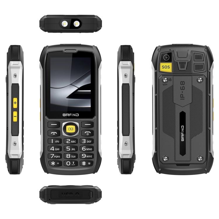 HP289 4G IP68 Rugged Phone, 2.8 inch, 4500mAh Battery, Network: 4G, BT, FM, SOS, Torch, EU Plug, US Plug, UK Plug, AU Plug – Shockproof, Waterproof, TPU