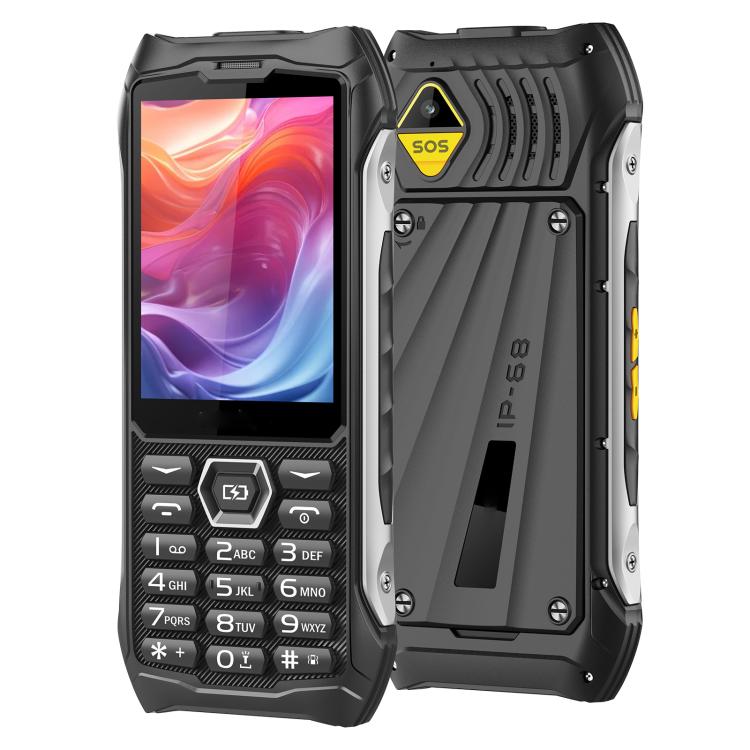 HP336 4G IP68 Rugged Phone, 3.5 inch, 4500mAh Battery, Network: 4G, BT, FM, SOS, Torch, EU Plug, US Plug, UK Plug – Shockproof, Waterproof, TPU EU Plug