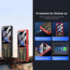 YEEMI K3+ 4G Keypad Phone, 2.4 inch, LED Flashlight, Big Keyboard Big Fonts, SOS, Network: 4G, Dual SIM – Card Slot, Bluetooth, TPU