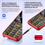YEEMI K3+ 4G Keypad Phone, 2.4 inch, LED Flashlight, Big Keyboard Big Fonts, SOS, Network: 4G, Dual SIM – Card Slot, Bluetooth, TPU