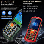 YEEMI Q5 4G Elder Rugged Phone, 16800mAh Battery, 2.4 inch, 21 Keys, Network: 4G, LED Flashlight, Dual SIM