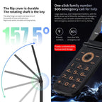 S7 4G Flip Keypad Phone, 2.4 inch + 1.44 inch, 4800mAh Battery, LED Flashlight, SOS, Network: 4G, Dual SIM