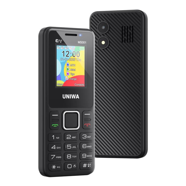 UNIWA MS001 Keypad Phone, 1.77 inch Spreadtrum SC6531CA, Network: 2G, 4 SIM 4 Standby, 21 Keys, EU Plug, US Plug, UK Plug, AU Plug – Card Slot