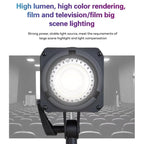 LED Live Streaming Video Fill Light with Remote Control, 110W 5600K Single Color Temperature, 110W 2700-6500K Dual Color Temperature, 150W 5600K Single Color Temperature, 150W 2700-6500K Dual Color Temperature