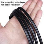 6.35mm Plug Straight to Elbow Electric Guitar Audio Cable, 3m, 5m, 10m – Wear-resistant