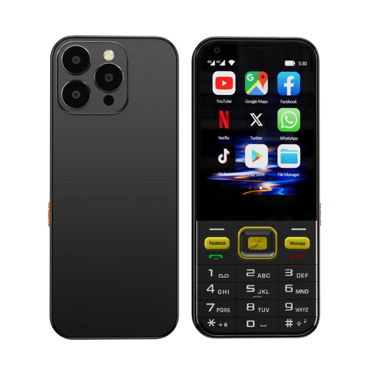 A001 / 16MP, 2GB+16GB, 2.8 inch Android 8.1 MTK6737 Quad Core, Network: 4G, Dual SIM – Durable Build, Easy to Use Black