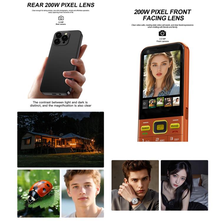 A001 / 16MP, 2GB+16GB, 2.8 inch Android 8.1 MTK6737 Quad Core, Network: 4G, Dual SIM – Durable Build, Easy to Use