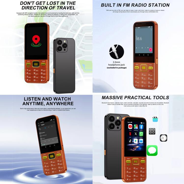 A001 / 16MP, 2GB+16GB, 2.8 inch Android 8.1 MTK6737 Quad Core, Network: 4G, Dual SIM – Durable Build, Easy to Use