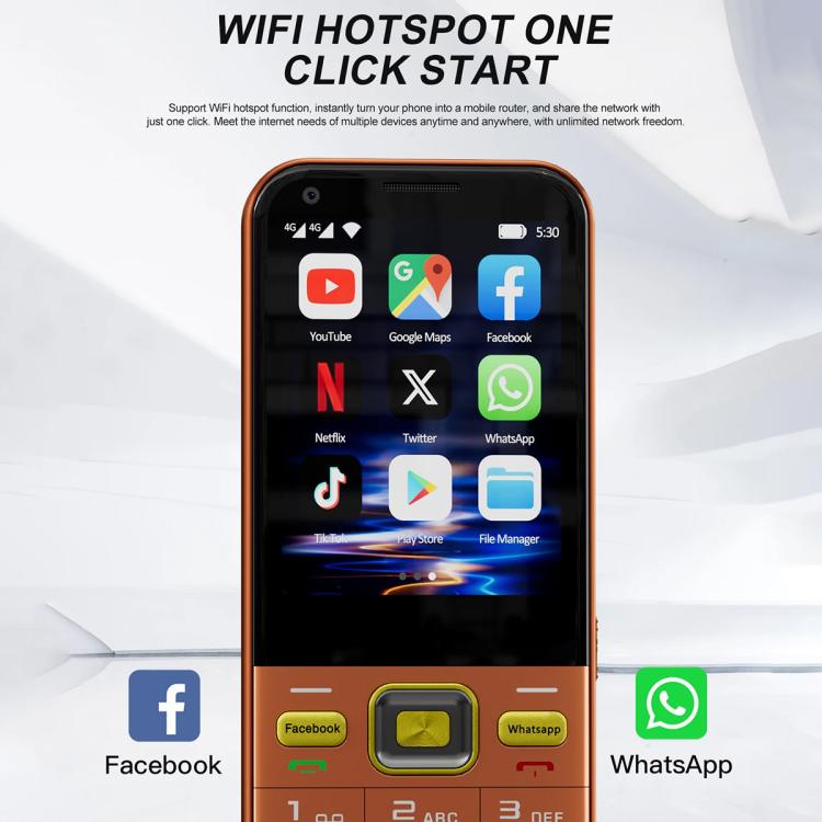 A001 / 16MP, 2GB+16GB, 2.8 inch Android 8.1 MTK6737 Quad Core, Network: 4G, Dual SIM – Durable Build, Easy to Use