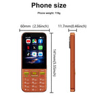 A001 / 16MP, 2GB+16GB, 2.8 inch Android 8.1 MTK6737 Quad Core, Network: 4G, Dual SIM – Durable Build, Easy to Use