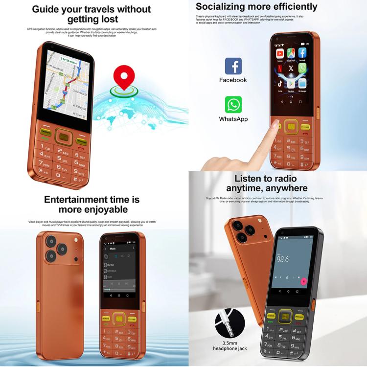 A001 / 17MP, 2GB+16GB, 2.8 inch Android 8.1 MTK6737 Quad Core, Network: 4G, Dual SIM – Durable Build, Easy to Use