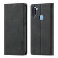LC.IMEEK Strong Magnetism Ultra-thin Horizontal Flip Shockproof Matte TPU + PU Leather Case with Holder & Card Slots & Wallet, For Samsung Galaxy A11 / M11, For Samsung Galaxy A21s, For Samsung Galaxy A71 / M70s, For Samsung Galaxy A51 / M40s For Samsung Galaxy A11 M11 Black