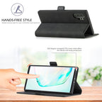 LC.IMEEK Strong Magnetism Ultra-thin Horizontal Flip Shockproof Matte TPU + PU Leather Case with Holder & Card Slots & Wallet, For Samsung Galaxy Note10+, For Samsung Galaxy Note10, For Samsung Galaxy Note20 Ultra, For Samsung Galaxy Note20
