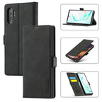 LC.IMEEK Strong Magnetism Ultra-thin Horizontal Flip Shockproof Matte TPU + PU Leather Case with Holder & Card Slots & Wallet, For Samsung Galaxy Note10+, For Samsung Galaxy Note10, For Samsung Galaxy Note20 Ultra, For Samsung Galaxy Note20 For Samsung Galaxy Note10+ Black