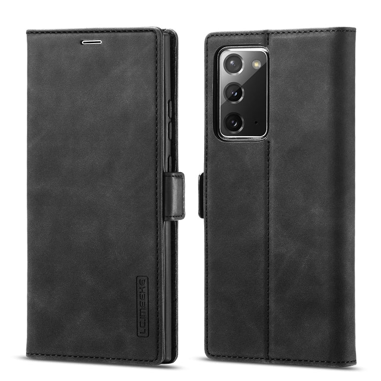 LC.IMEEK Strong Magnetism Ultra-thin Horizontal Flip Shockproof Matte TPU + PU Leather Case with Holder & Card Slots & Wallet – Shockproof, Card Slot, Flip, For Samsung Galaxy Note10+, For Samsung Galaxy Note10, For Samsung Galaxy Note20 Ultra For Samsung Galaxy Note20 Black