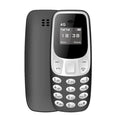 BM10 4G Mini Mobile Phone, 0.66 inch Hands Free Bluetooth Dialer Headphone, MP3 Music, Dual SIM, Network: 4G Black White