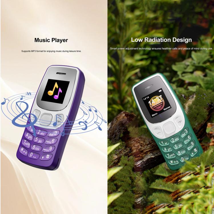 BM80 2G Mini Mobile Phone, 0.85 inch Hands Free Bluetooth Dialer Headphone, Voice Change, MP3 Music, Dual SIM, Network: 2G – Bluetooth