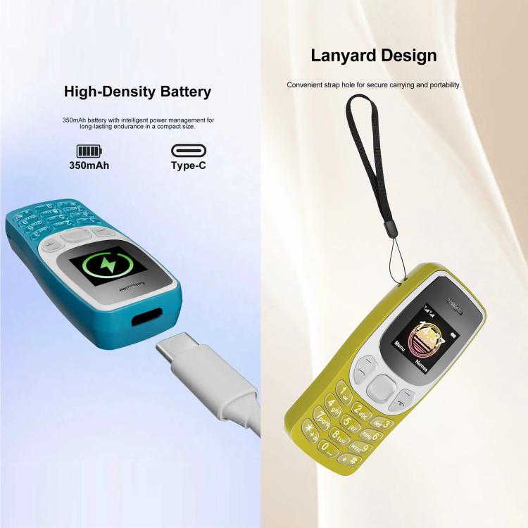 BM80 2G Mini Mobile Phone, 0.85 inch Hands Free Bluetooth Dialer Headphone, Voice Change, MP3 Music, Dual SIM, Network: 2G – Bluetooth