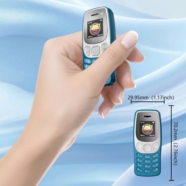 BM80 4G Mini Mobile Phone, 0.85 inch Hands Free Bluetooth Dialer Headphone, MP3 Music, Dual SIM, Network: 4G – Card Slot, Bluetooth