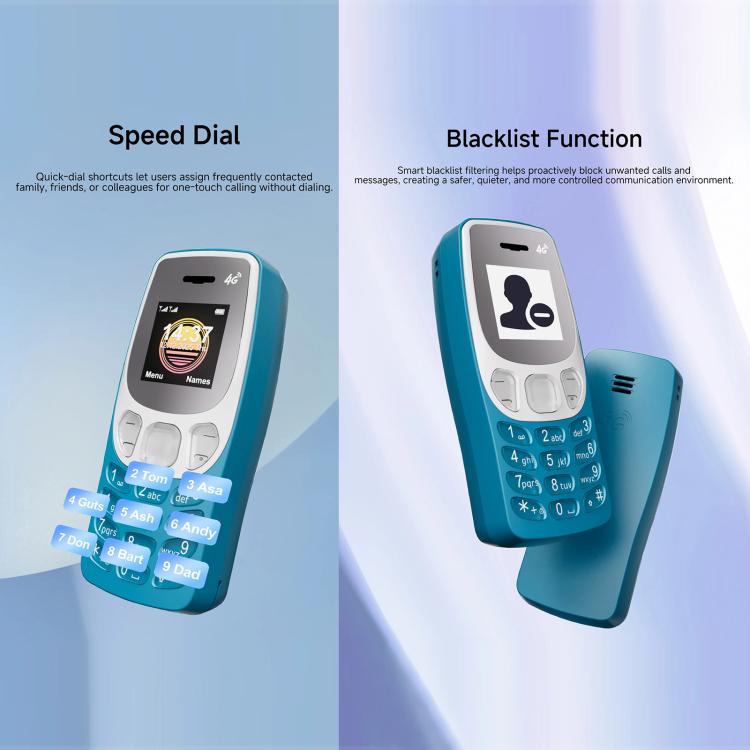 BM80 4G Mini Mobile Phone, 0.85 inch Hands Free Bluetooth Dialer Headphone, MP3 Music, Dual SIM, Network: 4G – Card Slot, Bluetooth