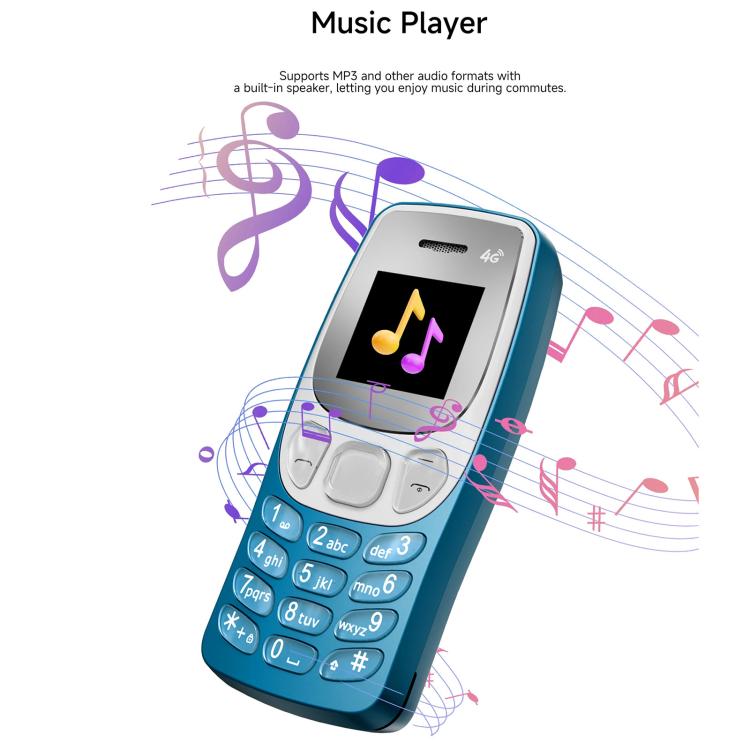 BM80 4G Mini Mobile Phone, 0.85 inch Hands Free Bluetooth Dialer Headphone, MP3 Music, Dual SIM, Network: 4G – Card Slot, Bluetooth